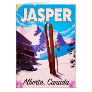 Jasper Alberta Canada travel poster