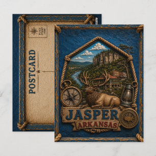 Jasper Arkansas Carte Postale Voyage Vintage
