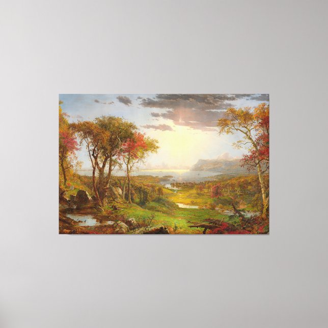 JASPER F. CROPSEY Autumn On the Hudson River 1860- Canvas Print (Front)