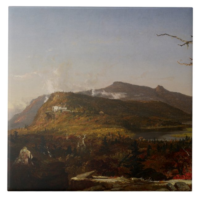 Jasper Francis Cropsey - Catskill Mountain House Tile (Front)