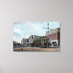 Jasper & McDougall Streets Canvas Print