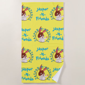 Jasper-n-friends beach towel