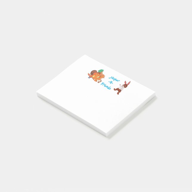 Jasper-n-Friends post it notes (Angled)