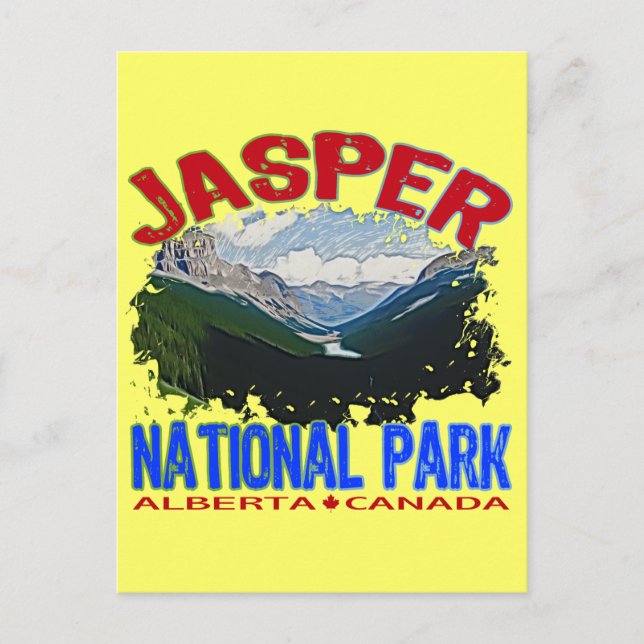 Jasper National Park, Alberta Canada Postcard (Front)