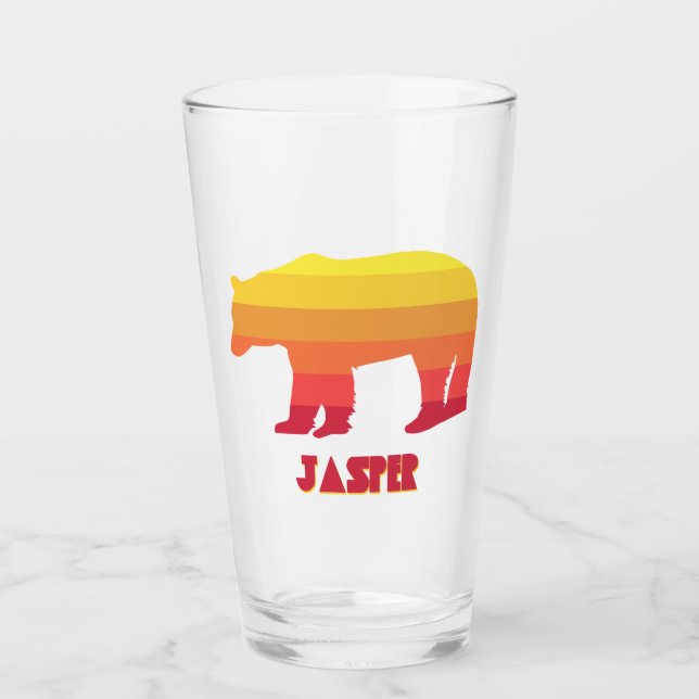Jasper National Park Bear Glass (Front)