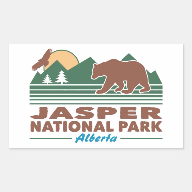 Jasper National Park Bear Sticker (Front)