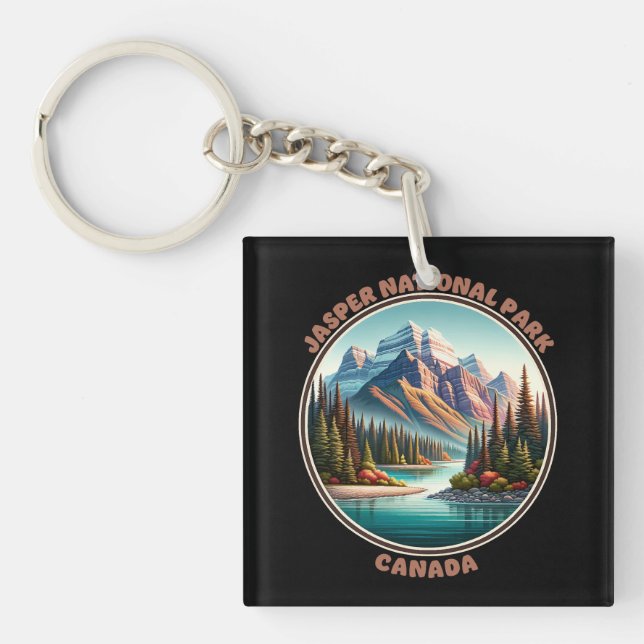 Jasper National Park Canada Keychain (Front)
