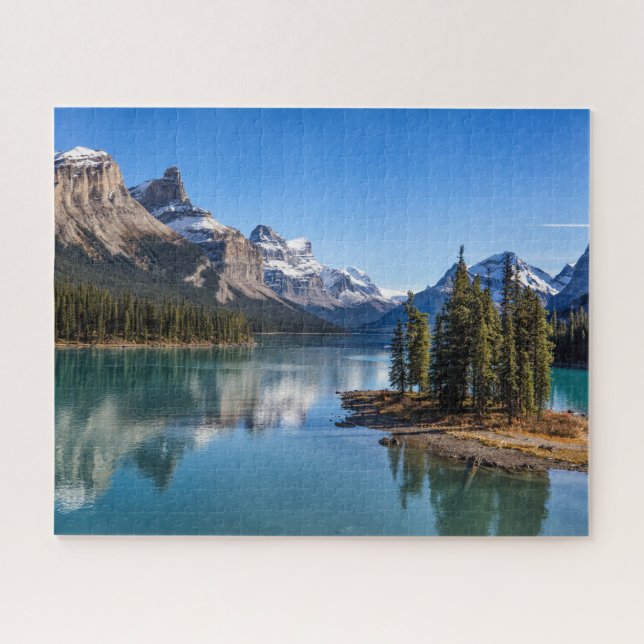 Jasper National Park, Canada Lake and Mountains  Jigsaw Puzzle (Horizontal)