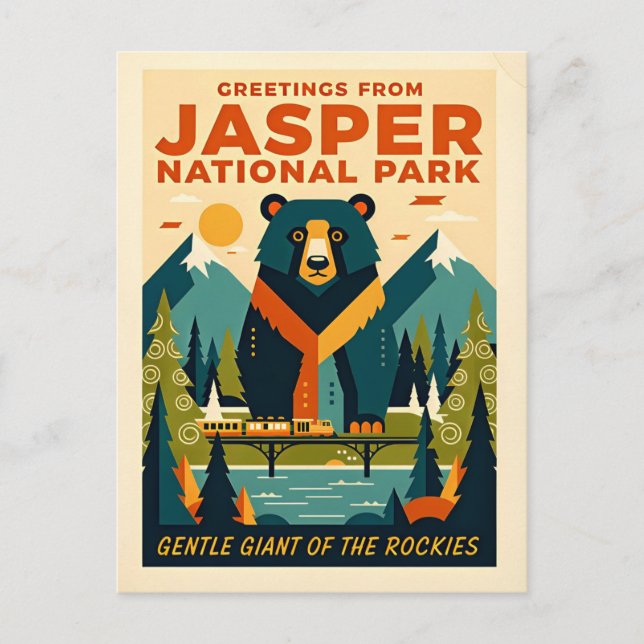 Jasper National Park Canada Postcard (Front)