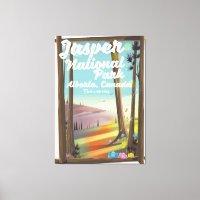 Jasper National park, Canada travel poster