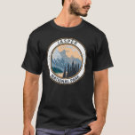 Jasper National Park Canada Travel Vintage Badge T-Shirt<br><div class="desc">Jasper National Park vector art design. The Park is the largest national park within Alberta's Rocky Mountains.</div>
