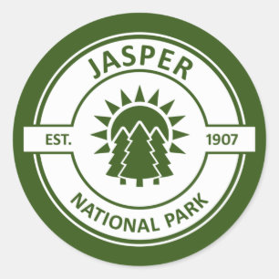 Jasper National Park Classic Round Sticker