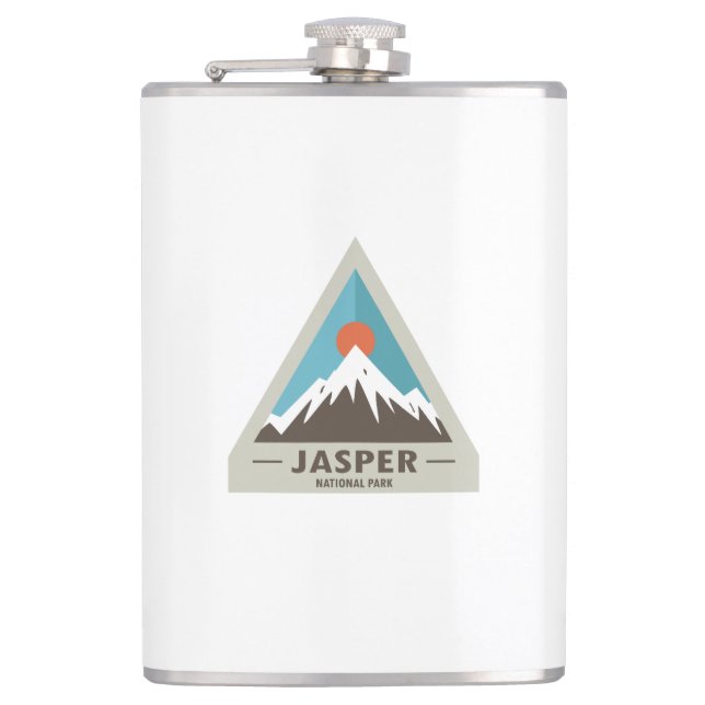 Jasper National Park Hip Flask (Front)