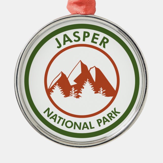 Jasper National Park Metal Ornament (Front)