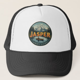 Jasper National Park Rocky Mountains Adventure gif Trucker Hat