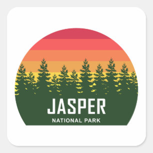 Jasper National Park Square Sticker