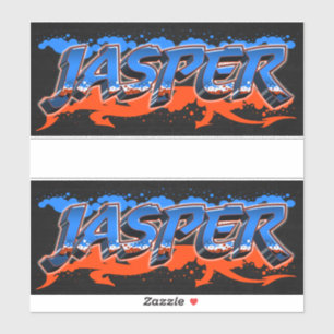 Jasper Vorname Name Graffiti Aufkleber Sticker