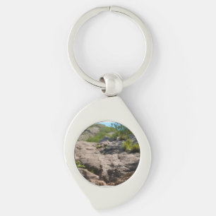 Jathika namalUyana Pink Quartz Mountain .Sri Lanka Keychain