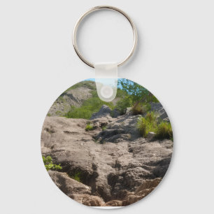 Jathika namalUyana Pink Quartz Mountain .Sri Lanka Keychain