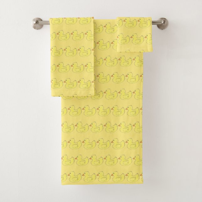 Jaune canard en caoutchouc Duckie Ducky Bird Bathb (En situation)