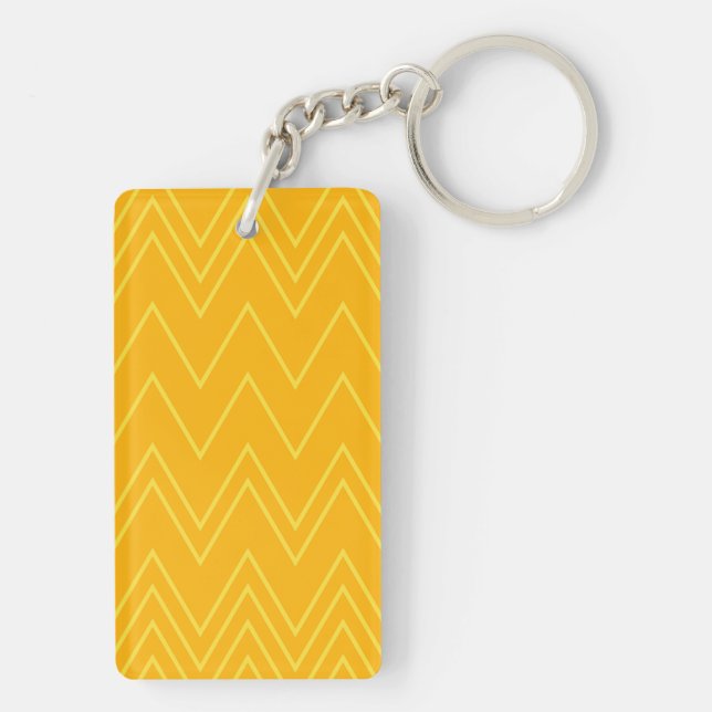 Jaune, cool, tendance, moderne, motif de zigzag ur (Dos)