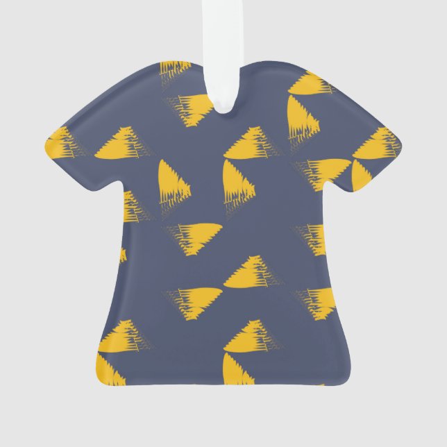 Jaune, cool, unique, triangles tendance (dos)