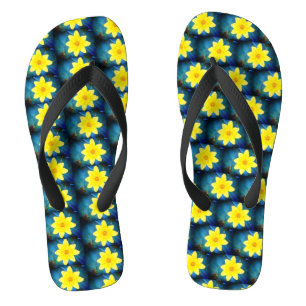 Jaune Daisy Delphes tongs
