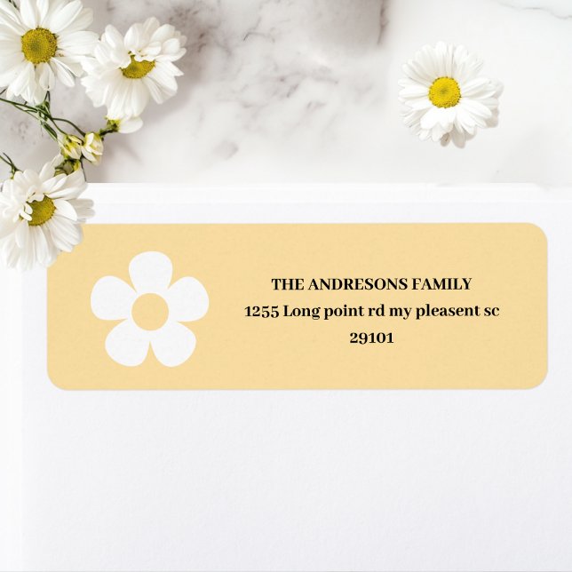 Jaune Daisy Joyeux Anniversaire | Fête Florale (Créateur téléchargé)