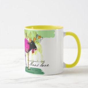 Jaune d'amour de Moos tasse combinée de 11 onces