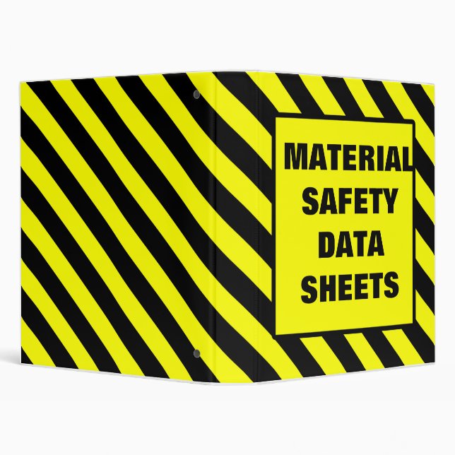 Jaune de couverture de classeur de MSDS (Arrière-plan)