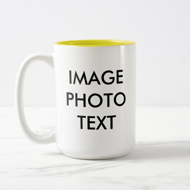 JAUNE DE Mug À Deux Tons (Gauche)