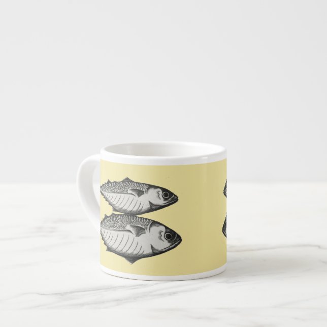 Jaune de tasse de café express de maquereau (Devant gauche)