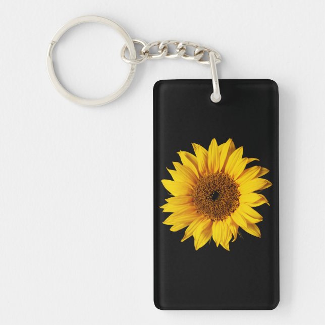 Jaune de tournesol sur le noir - fleurs (Devant)