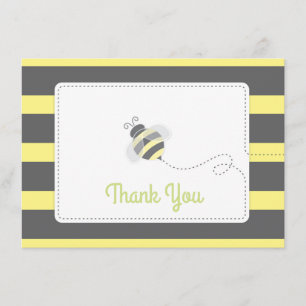 Jaune et noir de Merci de baby shower de bourdon