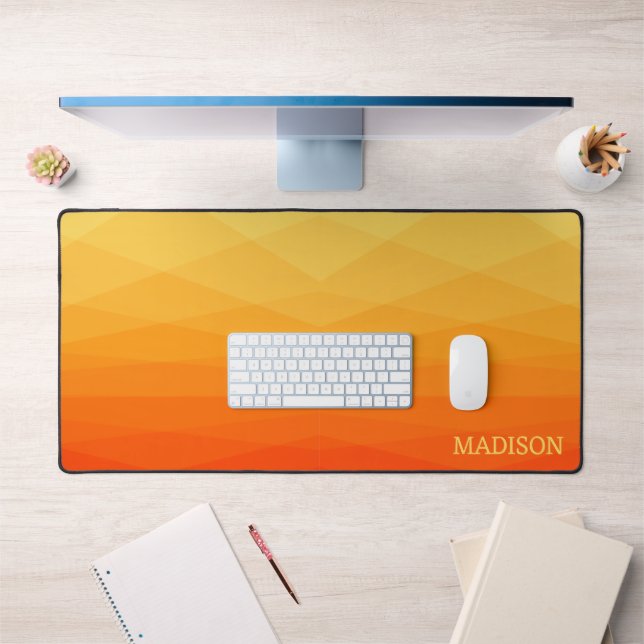 Jaune Et Orange Polygonal  (Bureau 1)