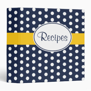 Jaune et rétro classeur de recette de marine