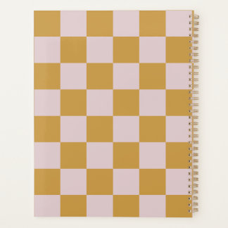 Jaune et rose à carreaux