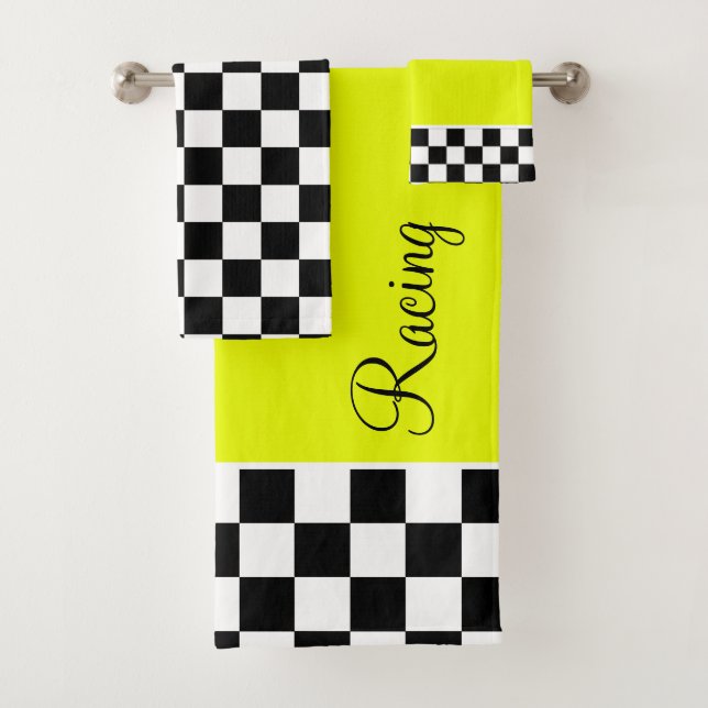 Jaune Fluorescent Jaune Racing Theme Ensemble de s (En situation)