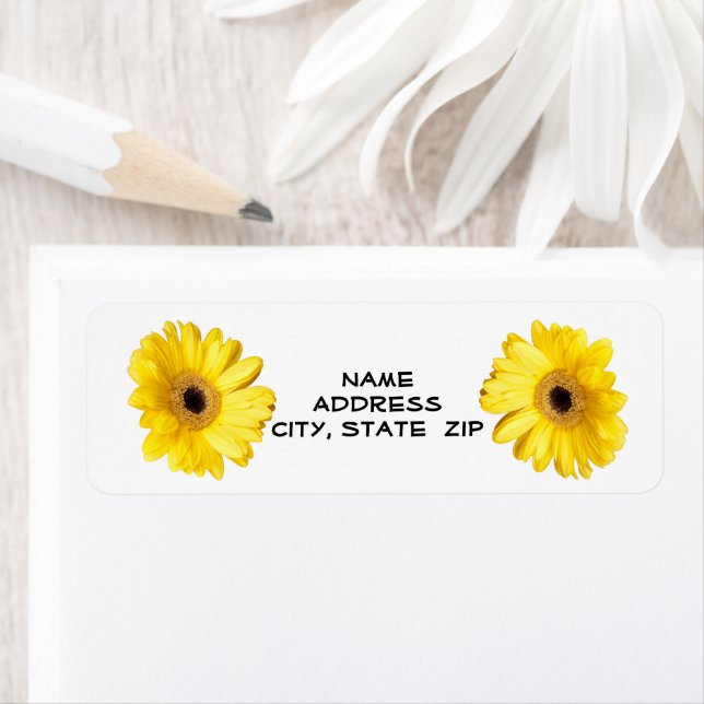 Jaune Gerber Daisy Fermer Photo personnalisée (En situation)