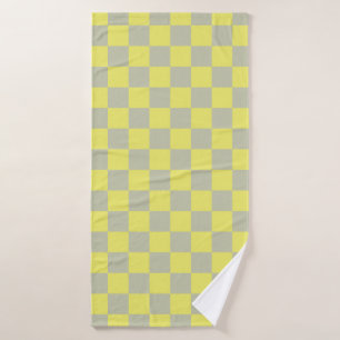 Jaune + gris À damiers Motif de tableau de bord