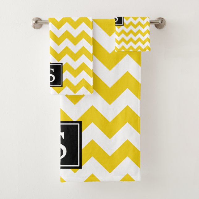 Jaune, Jaune Chevron, Monogramme (En situation)