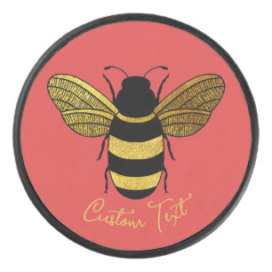 JAUNE OR ET NOIR COULEUR BOUMBLE BEE AILES TEXTE