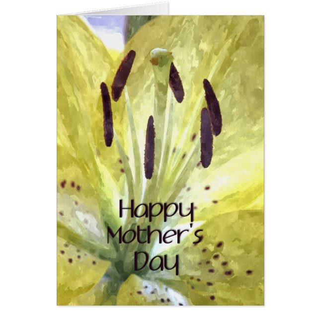 Jaune peint Jaune jour Fête des mères (Devant)