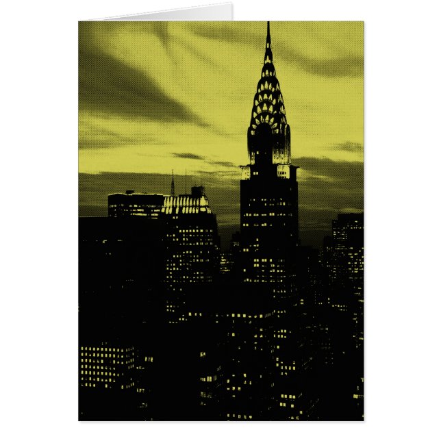 Jaune pointu Noir New York City (Devant)