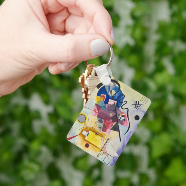 Jaune, Rouge, Bleu by Wassily Kandinsky Keychain (Hand)