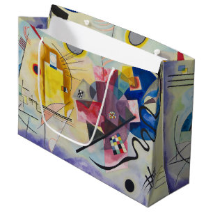 Jaune, Rouge, Bleu by Wassily Kandinsky Large Gift Bag