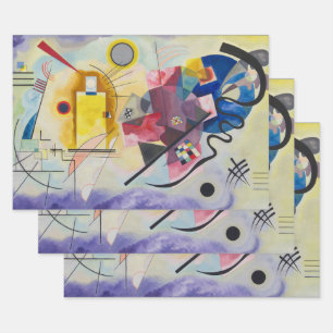 Jaune, Rouge, Bleu by Wassily Kandinsky Wrapping Paper Sheet