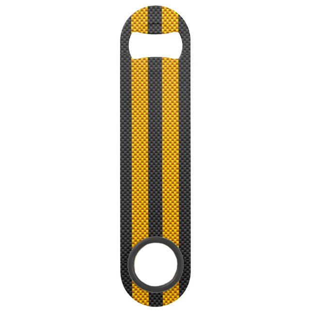 Jaune Tirages de course Carbone Fiber Style (Dos)