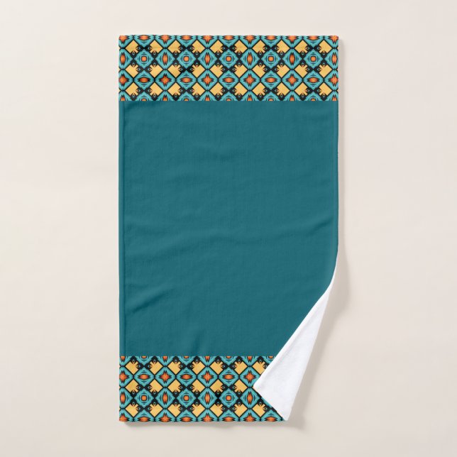 Jaune turquoise foncé (Serviette à main)