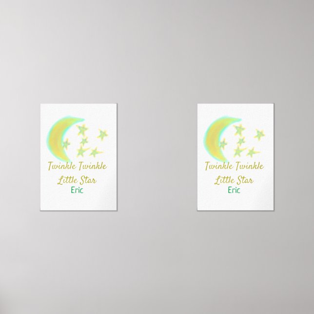 Jaune vert scintille Twinkle Little Star ajouter l (Recto)